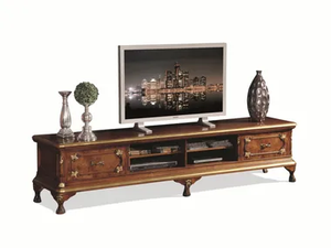 35TH ANNIVERSARY 676 - Low wooden TV cabinet with drawers _ SCAPPINI & C